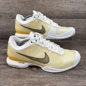 Nike Air Zoom Vapor VI Tennis Shoes Men's 13 White Yellow Flywire 344539-171